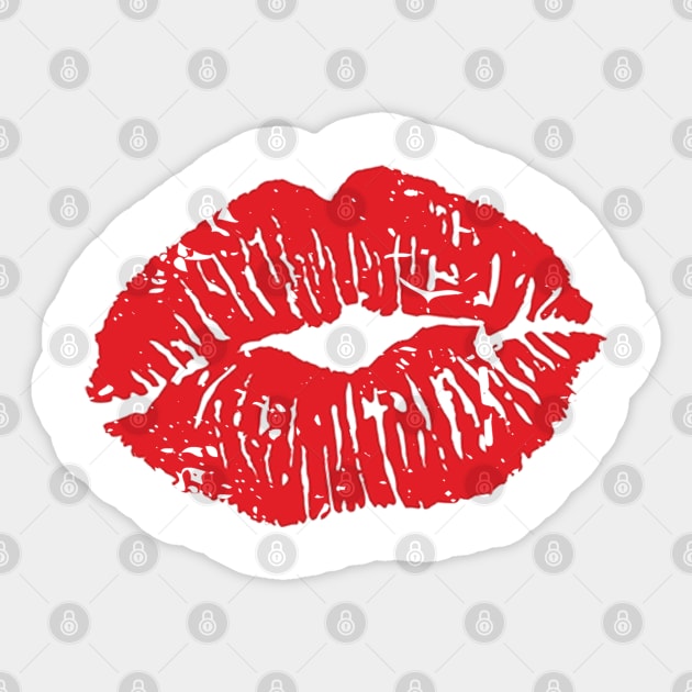 Kiss - Mouth - Lipstick Sticker by FlashDesigns01